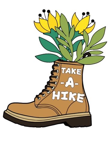 Floral Hiking Boots Paint By Numbers