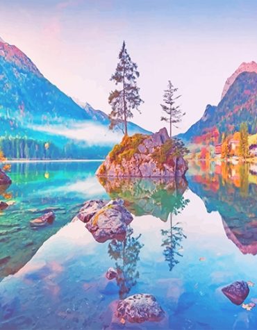 Hintersee Lake in Germany Paint By Numbers
