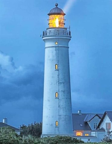 Hirtshals Lighthouse Scandinavian Paint By Numbers