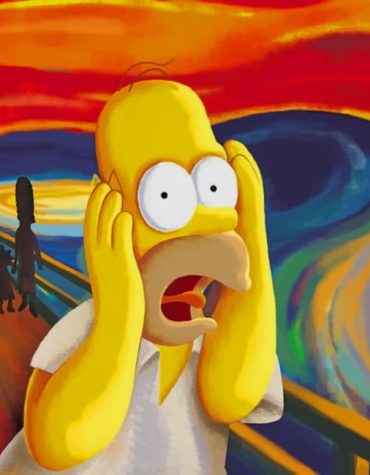 Homer Simpson Scream Paint By Numbers