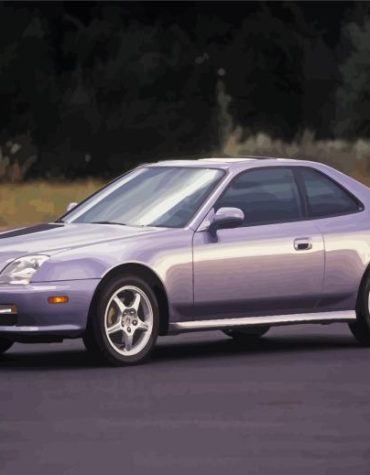 Honda Prelude Engine Grey Paint By Numbers