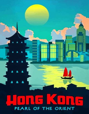 Hong Kong Skyline Paint By Numbers