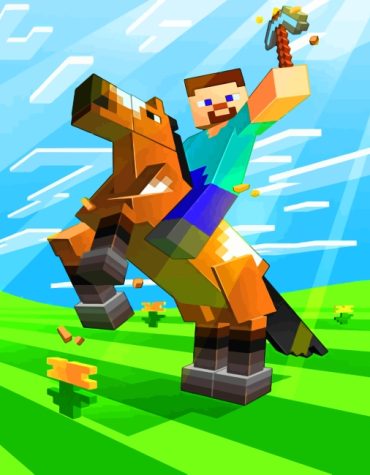 Horseman Minecraft Adventure Paint By Numbers