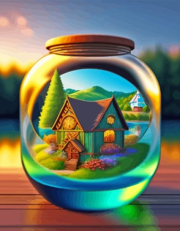 Glass House Paint By Numbers