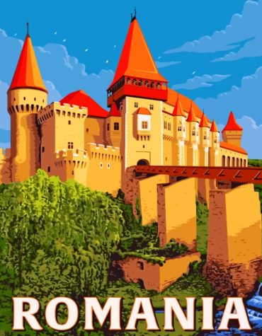 Hunyad Castle Romania Paint By Numbers