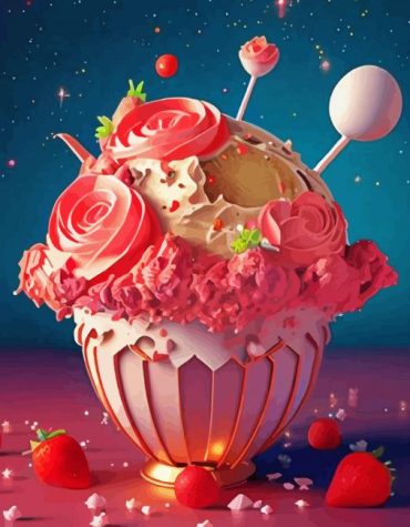 Delicious Ice Cream Paint By Numbers