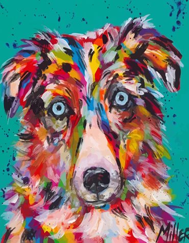 Mini Aussie Dog Painting Paint By Numbers
