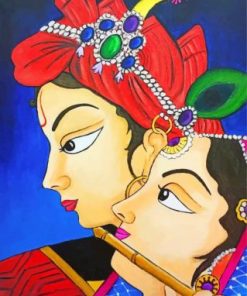 Indian Women Tradition Paint By Numbers