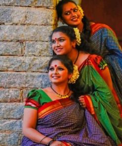 Traditional Indian Women Paint By Numbers