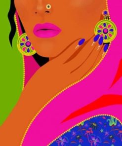 Indian Woman Masterpiece Paint By Numbers