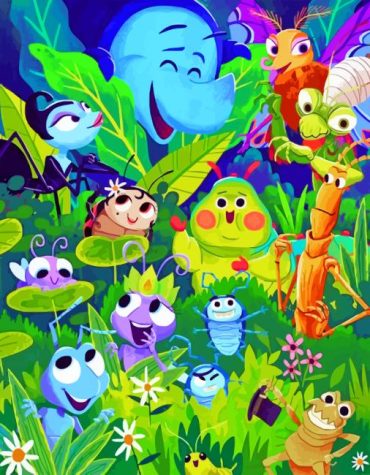 Cute Bugs Paint By Numbers