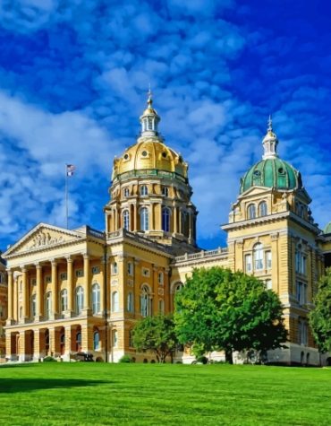 Iowa State Capitol Paint By Numbers