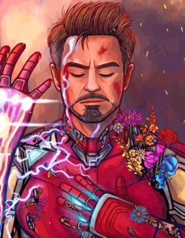 Iron Man Superhero Paint By Numbers