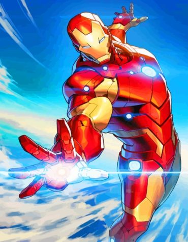 Iron Man Superhero Paint By Numbers