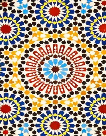 Colorful Islamic Mosaic Paint By Numbers