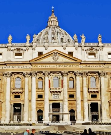 Discover Italy's Vatican with Saint Peter Basilica Paint By Numbers