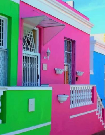Colorful Bo Kaap Cape Town Paint By Numbers