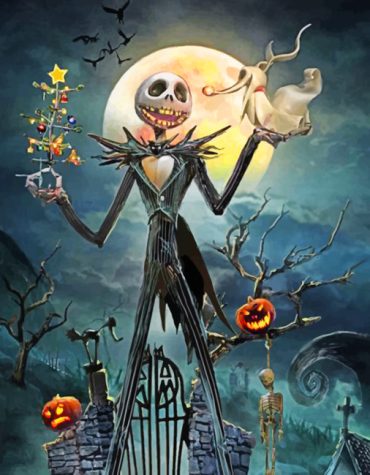 Jack Skellington Halloween Paint By Numbers