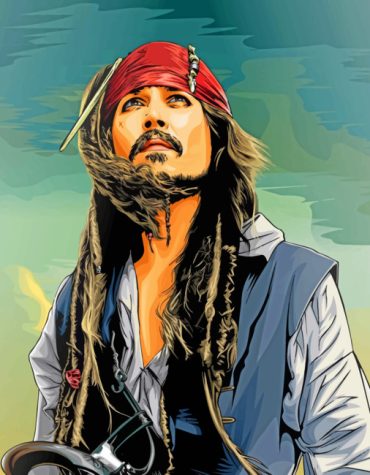 Captain Jack Sparrow Movie Paint By Numbers