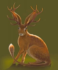 Majestic Jackalope Paint By Numbers