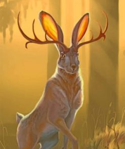 Magical Jackalope Paint By Numbers