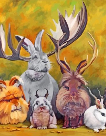 Jackalope Wildlife Paint By Numbers