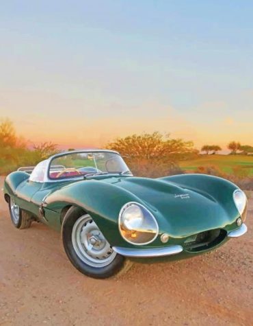 Jaguar XKSS Classic Car Paint By Numbers