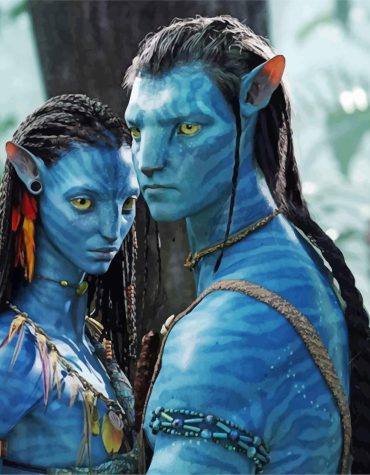 Jake Sully and Neytiri Fantasy Paint By Numbers
