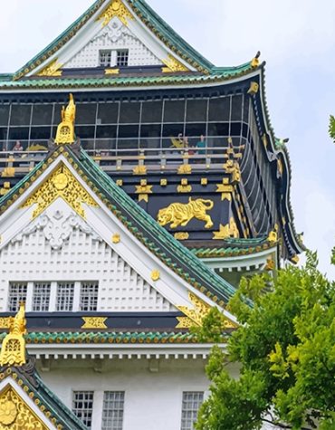 Beautiful Osaka Castle Paint By Numbers