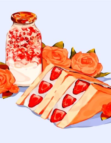 Japanese Sweet Cake Paint By Numbers