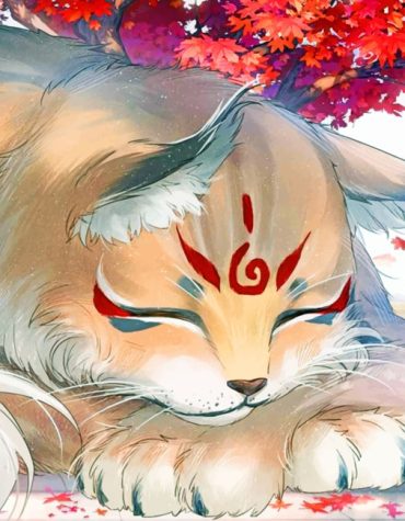 Japanese Anime Cat Paint By Numbers