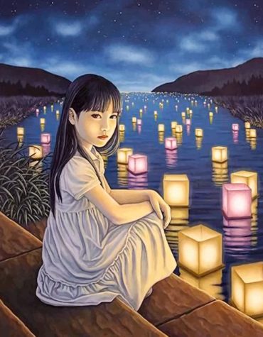 Japanese Women Lakeside Paint By Numbers