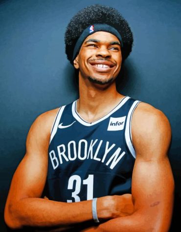 Jarrett Allen Basketball Paint By Numbers