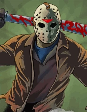 Horror Icon Jason Voorhees Paint By Numbers