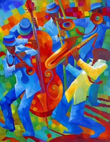 Cello Jazz Musicians Paint By Numbers