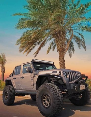 Jeep Wrangler Engine Art Paint By Numbers