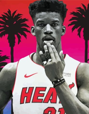 Jimmy Butler Basketball Paint By Numbers