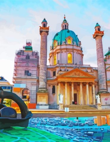 Karlskirche Austria Paint By Numbers
