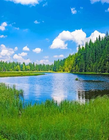 Kleiner Arbersee Scenery Paint By Numbers