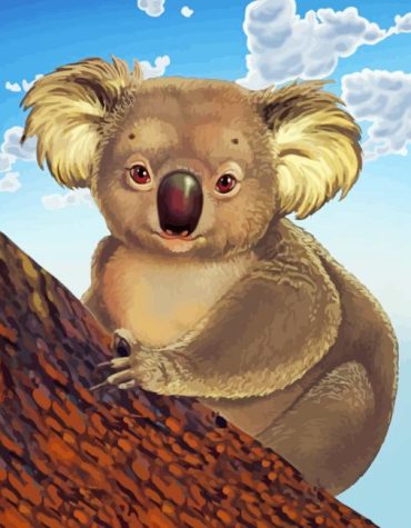 Cute Koala Animal Paint By Numbers