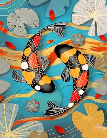 Koi Carp Tropical Paint By Numbers