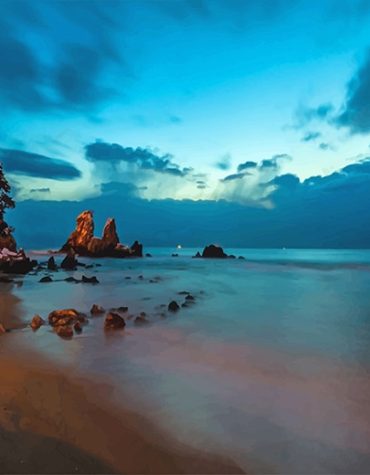 Seoul Blue Sky Landscape Paint By Numbers