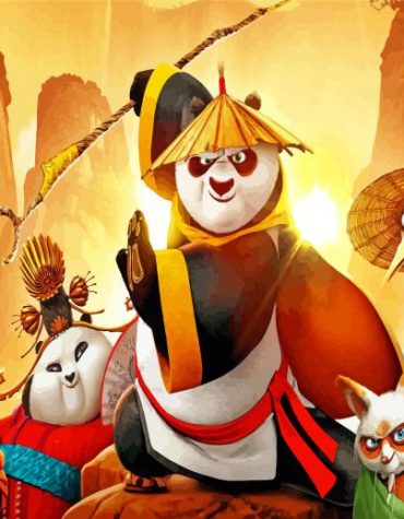 Kung Fu Panda Adventure Paint By Numbers