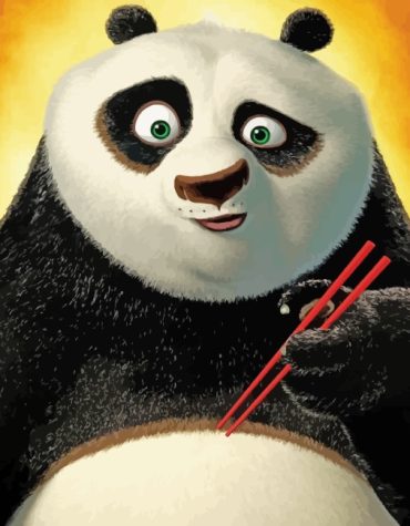 Kung Fu Panda Cartoon Paint By Numbers