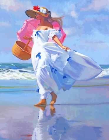 Beach Lady Paint By Numbers