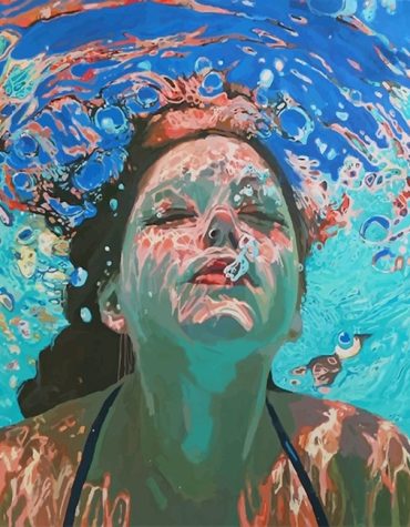 Woman in Pool Paint By Numbers