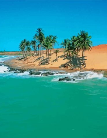 Fortaleza Beach Seascape Paint By Numbers