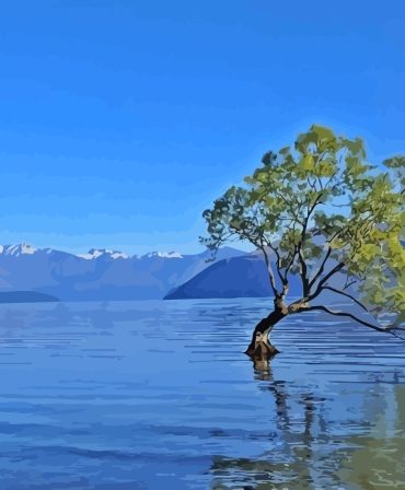 Lake Wakana Scenic Painting Paint By Numbers