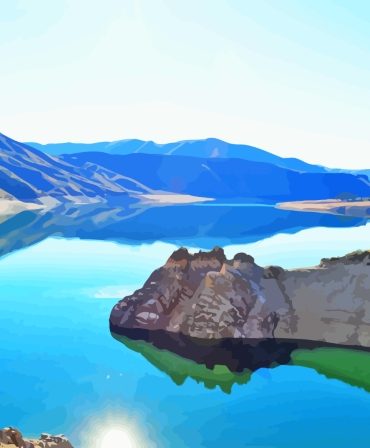 Idaho Mountain Landscape Paint By Numbers