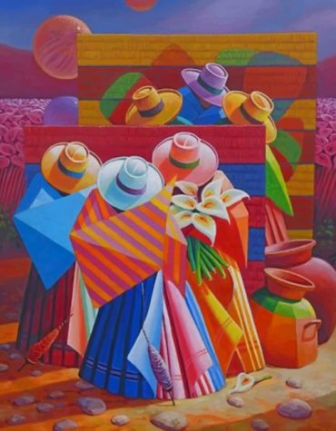 Colorful Latino Fashion Paint By Numbers